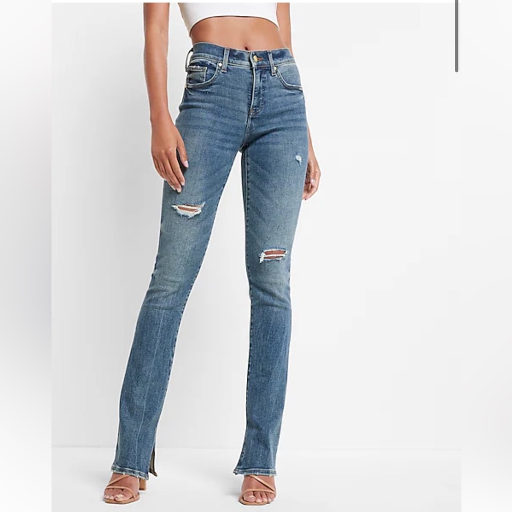 Express Skyscraper denim jeans medium wash